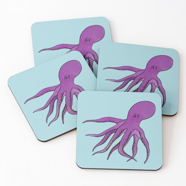 Item preview, Octopus Purple Watercolor Illustration designed and sold by murialbezanson.