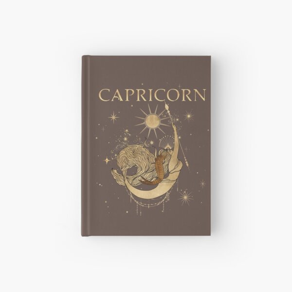 Capricorn zodiac woman Hardcover Journal