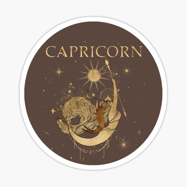 Capricorn zodiac woman Sticker