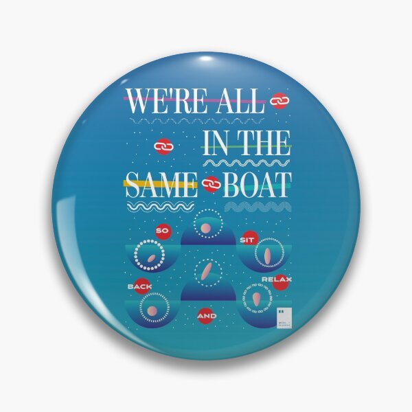 Item preview, We're all in the same boat designed and sold by quotesonposters.