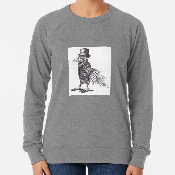 Steampunk Raven Lightweight Sweatshirt