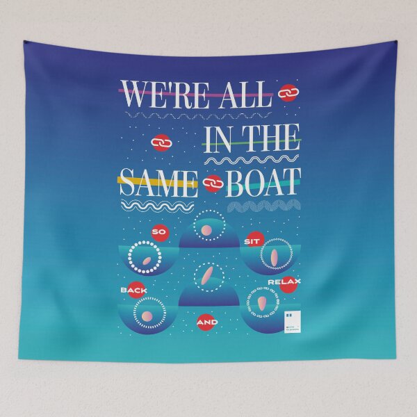 Item preview, We're all in the same boat designed and sold by quotesonposters.