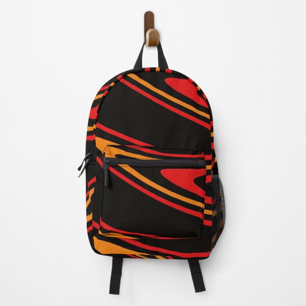 Item preview, Hot Red Waves on Black Background designed and sold by ibadishi.