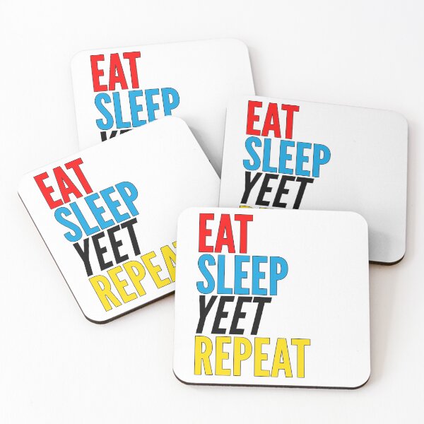 Item preview, Eat Sleep Yeet Repeat Colorful designed and sold by azmndesigns.