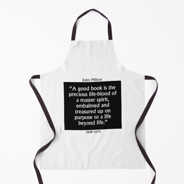 Item preview, A Good Book Is The Precious Life Blood - Milton designed and sold by CrankyOldDude.