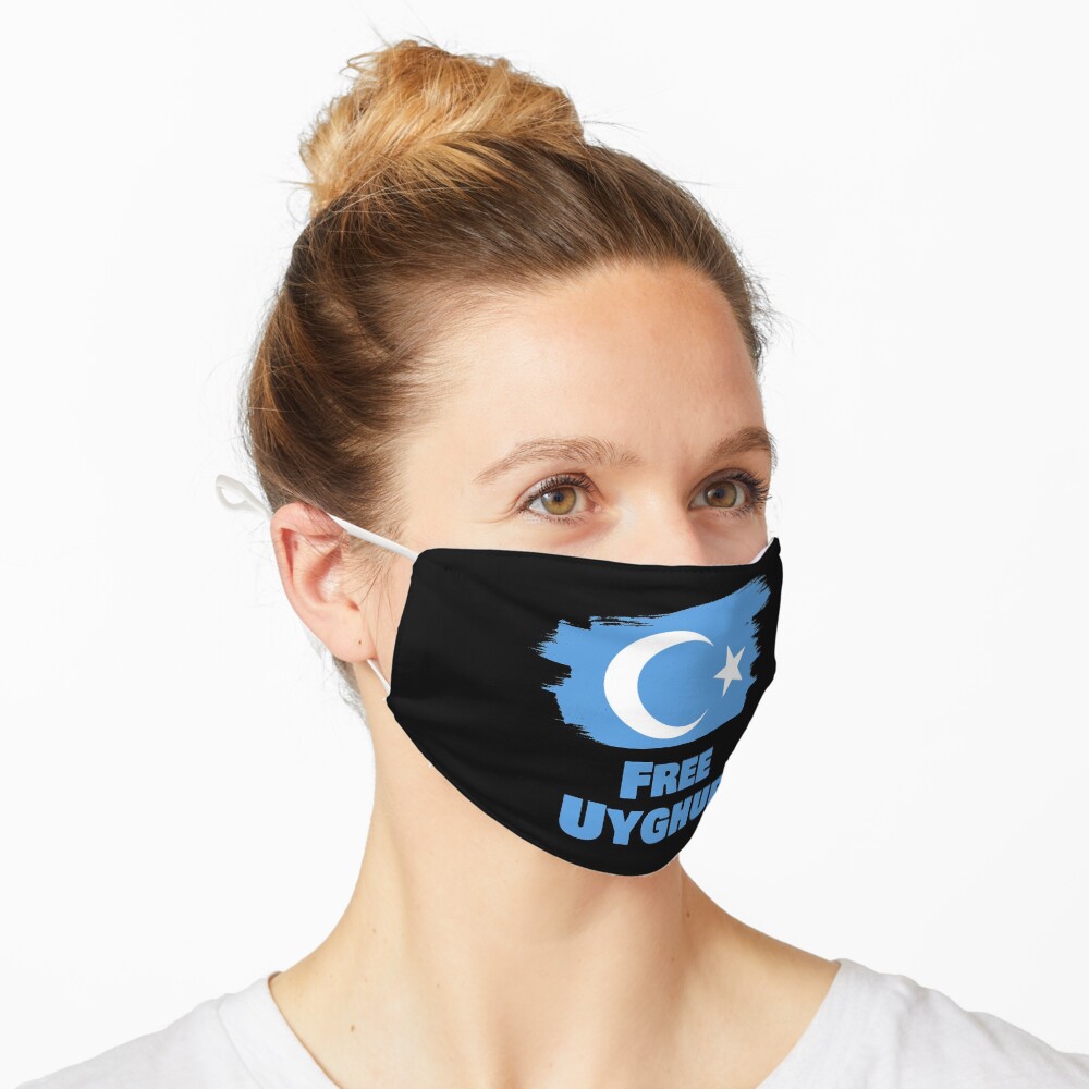 "Free Uyghur" Mask for Sale by ThydraDesigns | Redbubble