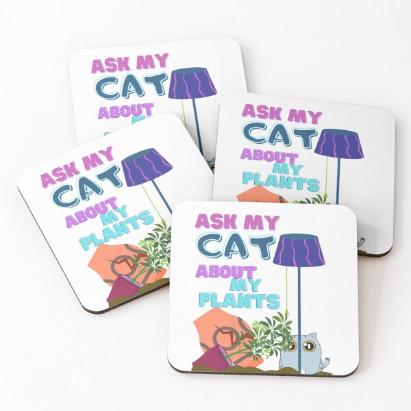 Item preview, Ask my cat about my plants  designed and sold by SoulHeart.