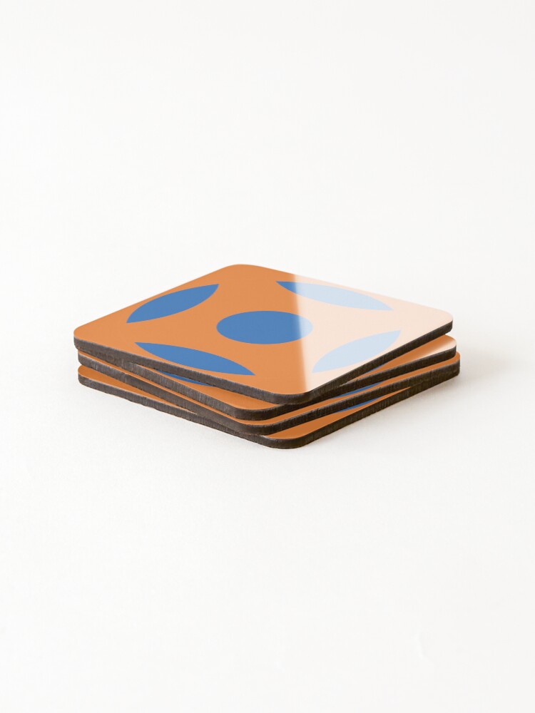 Thumbnail 4 of 5, Coasters (Set of 4), Geometric Pattern: Intersect Circle: Sunset Dramatica designed and sold by redwolfoz.