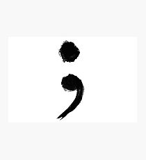 Semi colon Photographic Print