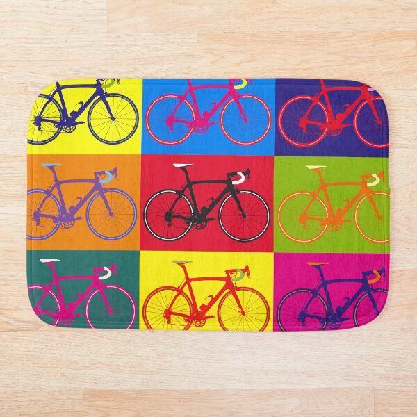 Bike Andy Warhol Pop Art Bath Mat