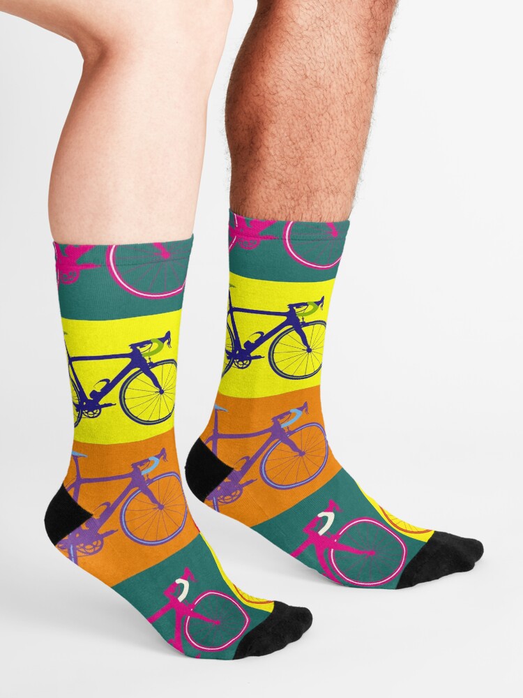 Alternate view of Bike Andy Warhol Pop Art Socks