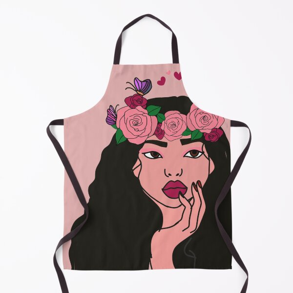 Item preview, rose flowers crowned girl designed and sold by Mermaidssparkle.