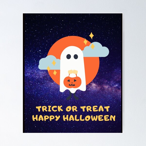Item preview, Stylish Halloween Trick Or Treat Tee designed and sold by Jennifer-store.