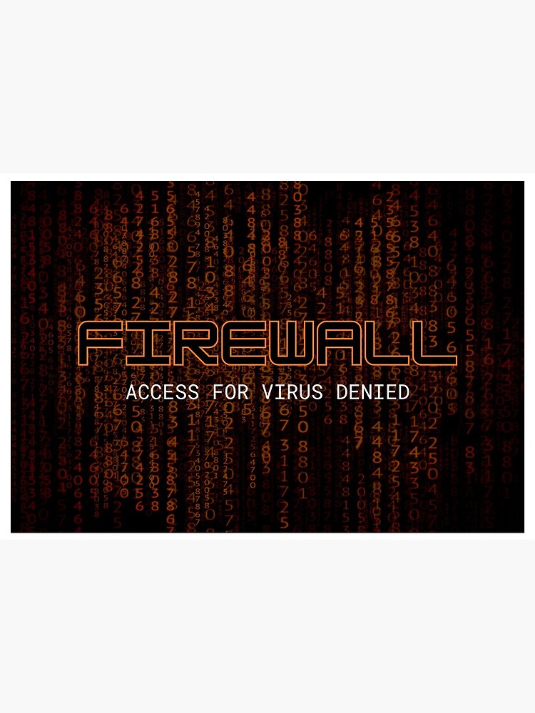 Firewall Orange by NeuralNine
