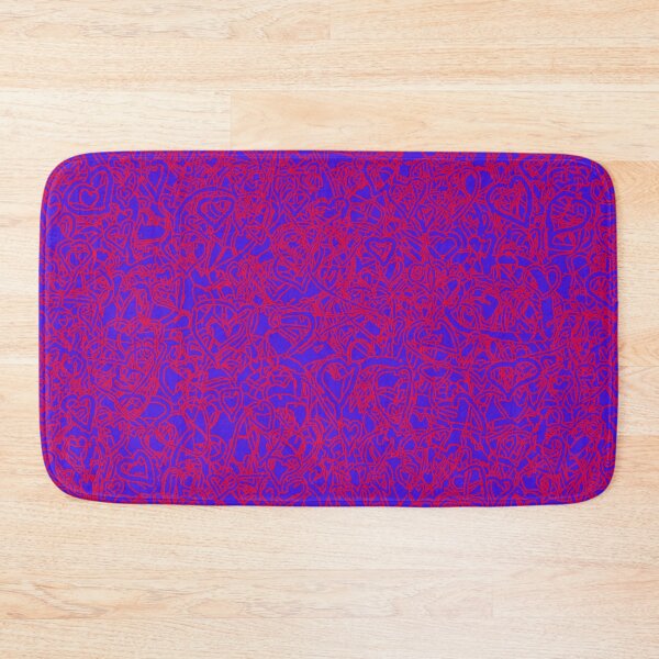 Item preview, 2 edged hearts, red on blue designed and sold by dnparker.