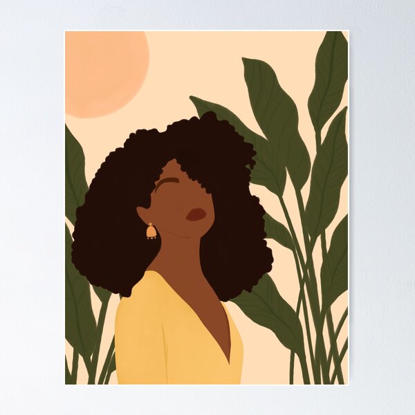 Item preview, Black Woman Boho Portrait  designed and sold by trajeado14.