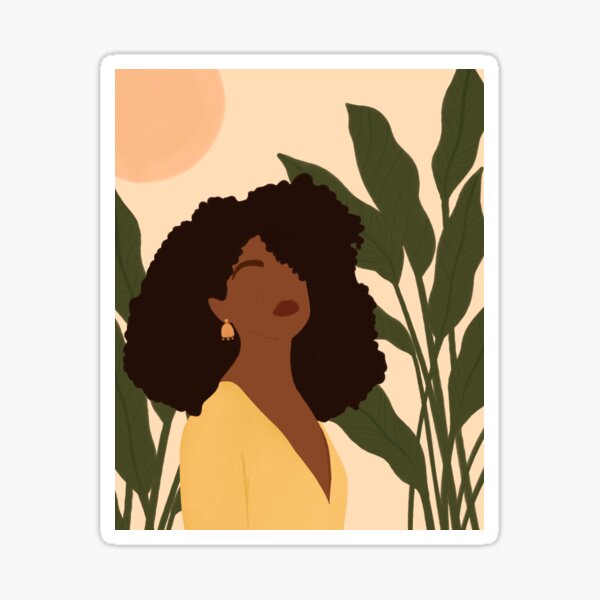 Item preview, Black Woman Boho Portrait  designed and sold by trajeado14.