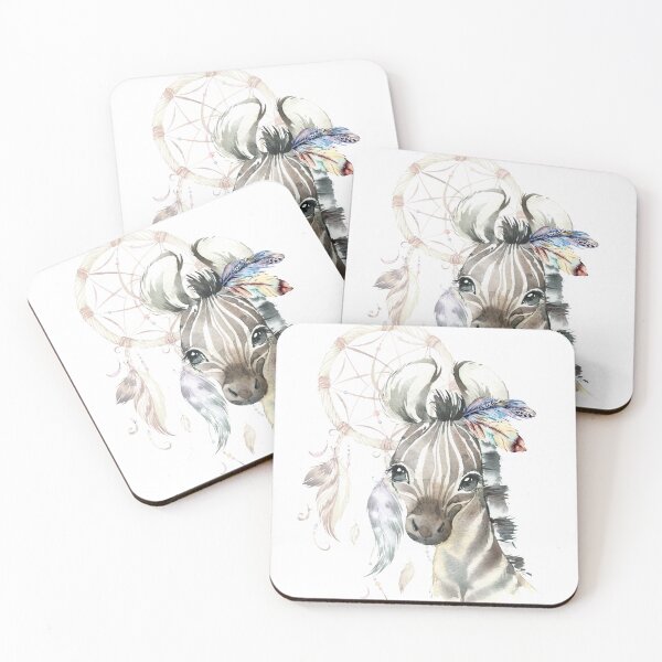 Item preview, Zebra Foal with Boho Feathers and Dream Catcher designed and sold by Paulele.