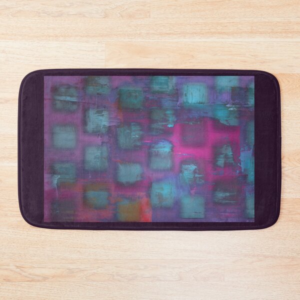 Artikelvorschau, Urban Style Metal Blue Fluorescent Cubes on Purple entworfen und verkauft von ibadishi.