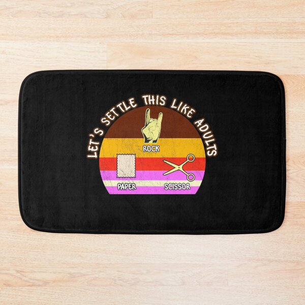 Item preview, Lets Settle This Like Adults - Rock, Paper, Scissor - Vintage Retro Style designed and sold by FunSilly.