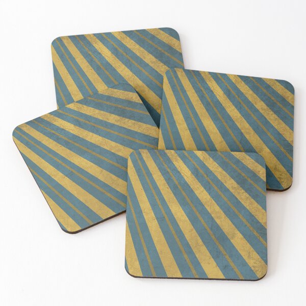 Item preview, Urban Style Golden Stripes on Blue Backgroun designed and sold by ibadishi.
