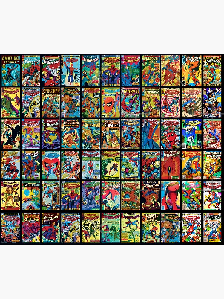 Vintage Superhero Comic Book Collection Pattern 3 by ScottSherwood