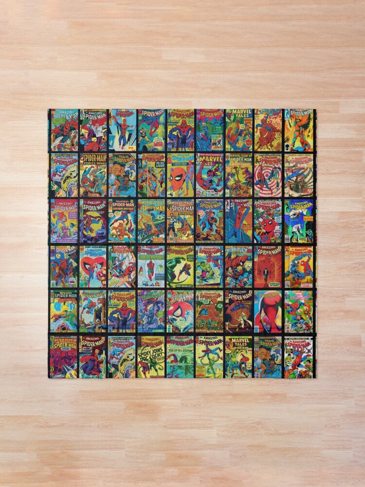 Alternate view of Vintage Superhero Comic Book Collection Pattern 3 Comforter