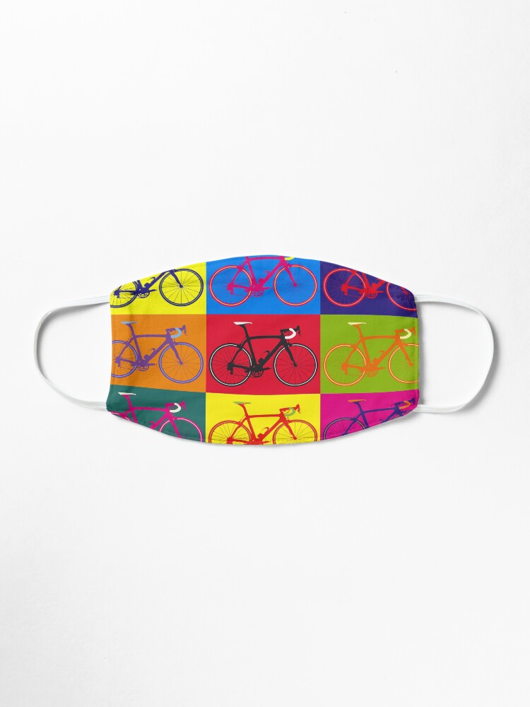 Alternate view of Bike Andy Warhol Pop Art Mask