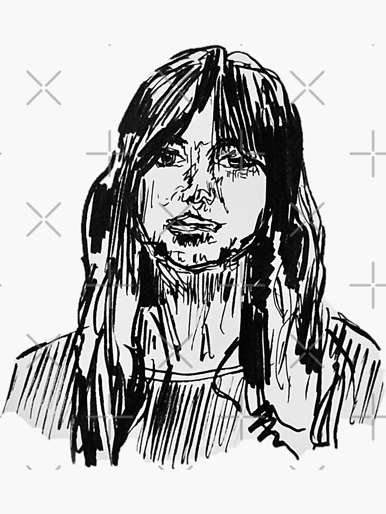 "Daisy Johnson Sketch" Sticker by wolfawakens Redbubble