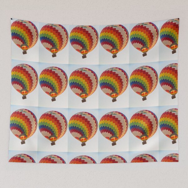 Item preview, Laos. Vang Vieng. Hot Air Balloon flying over the City. designed and sold by vadim19.