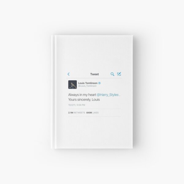 larry stylinson - always in my heart tweet Hardcover Journal