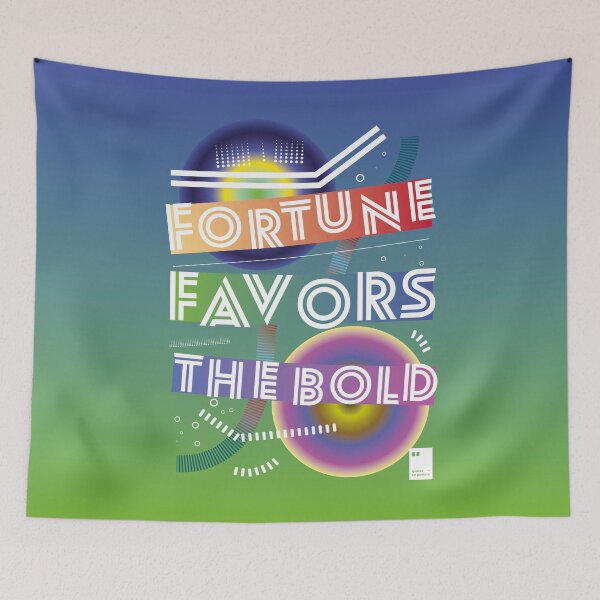 Item preview, Fortune favors the bold designed and sold by quotesonposters.