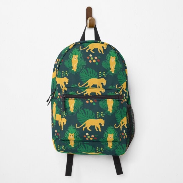 Item preview, Cute African Lioness in Jungle Pattern - Animal Motif - Vintage Dark Teal designed and sold by PattyTheGecko.