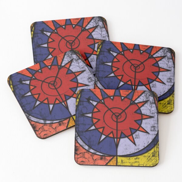 Item preview, Digital Graffiti of Tribal Symbol in Red, Blue and Yellow designed and sold by ibadishi.