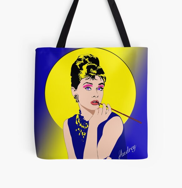 Audrey Hepburn Printed Handbag Eco Reusable High Capacity