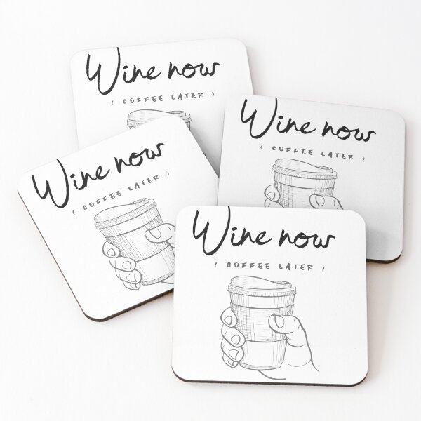 Artikelvorschau, Wein jetzt! (Kaffee später) entworfen und verkauft von AllGoodViBesCo.