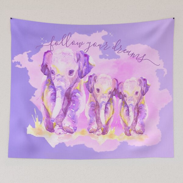 Item preview, Follow your dreams ~ Three elephants designed and sold by Barbny.