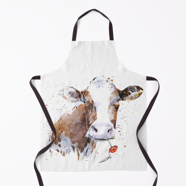 Item preview, Poppy Appeal Cow Watercolour designed and sold by EdsWatercolours.