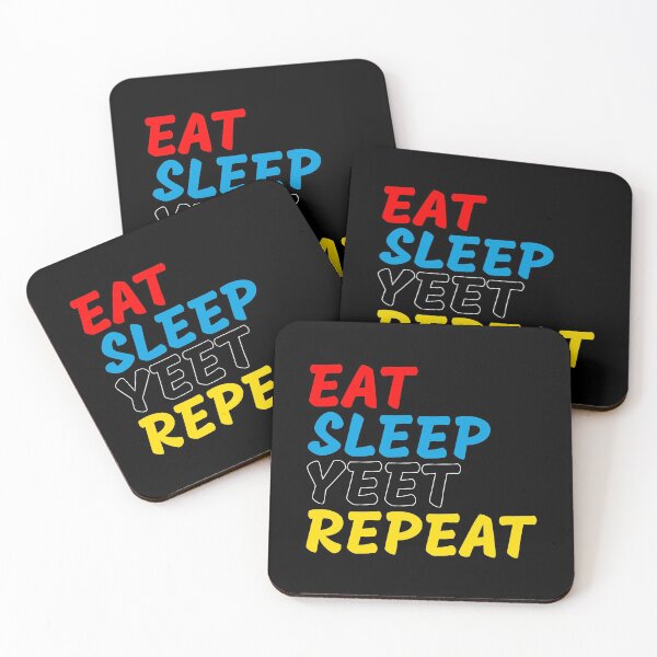 Item preview, Colorful Eat Sleep Yeet Repeat designed and sold by azmndesigns.