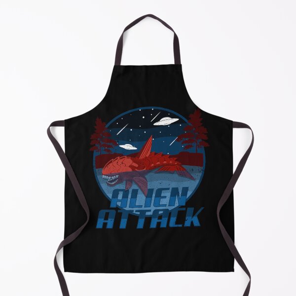 Aperçu de l'œuvre Space Attack Shark Fish Mars Red Planet Alien UFO Interplanetary Travel Gift Awesome Nice Unique créée et vendue par TheAplus.