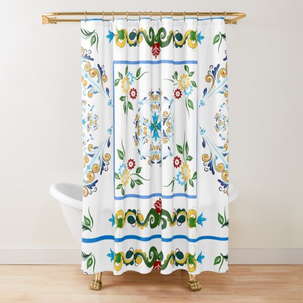 Sicilian style summer decor Shower Curtain