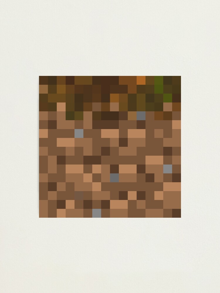 Minecraft Podzol Photographic Print By Opptitronica Redbubble