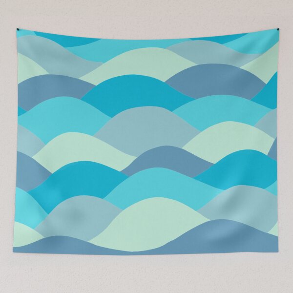 Item preview, Blue Wave Pattern designed and sold by oriennine.