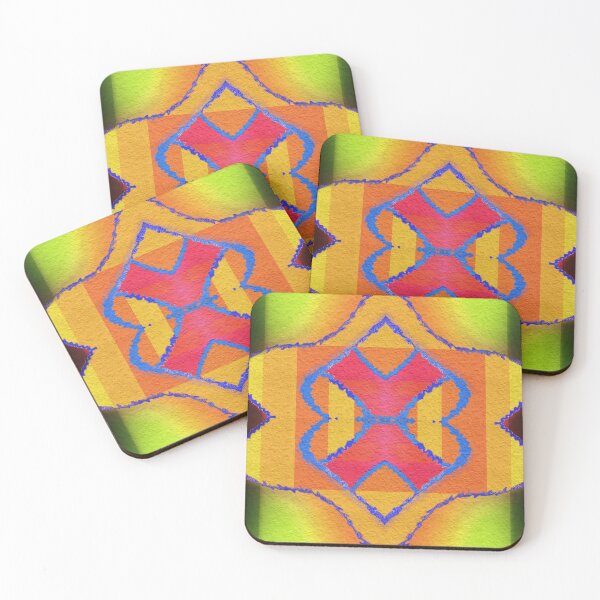 Item preview, Kaleidoscopic Pattern in Vibrant Red, Green and Yellow  designed and sold by ibadishi.