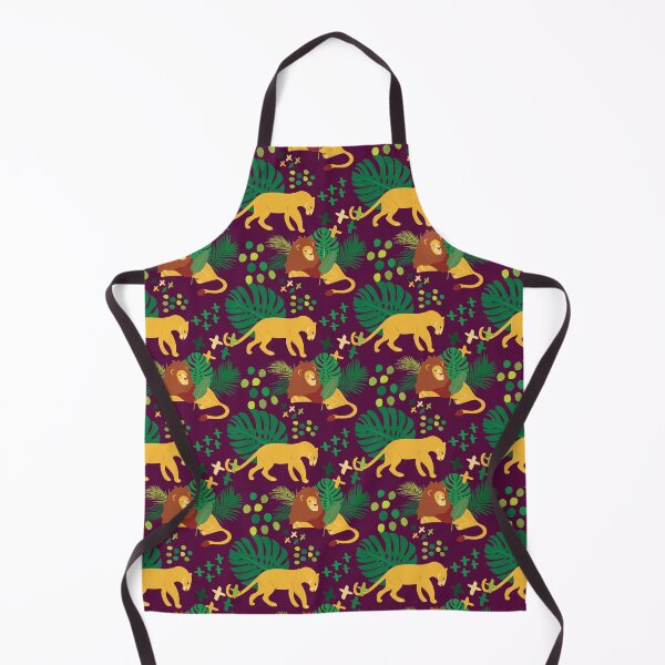 Item preview, Cute African Lioness and Lion in Jungle Pattern - Animal Motif - Wine designed and sold by PattyTheGecko.
