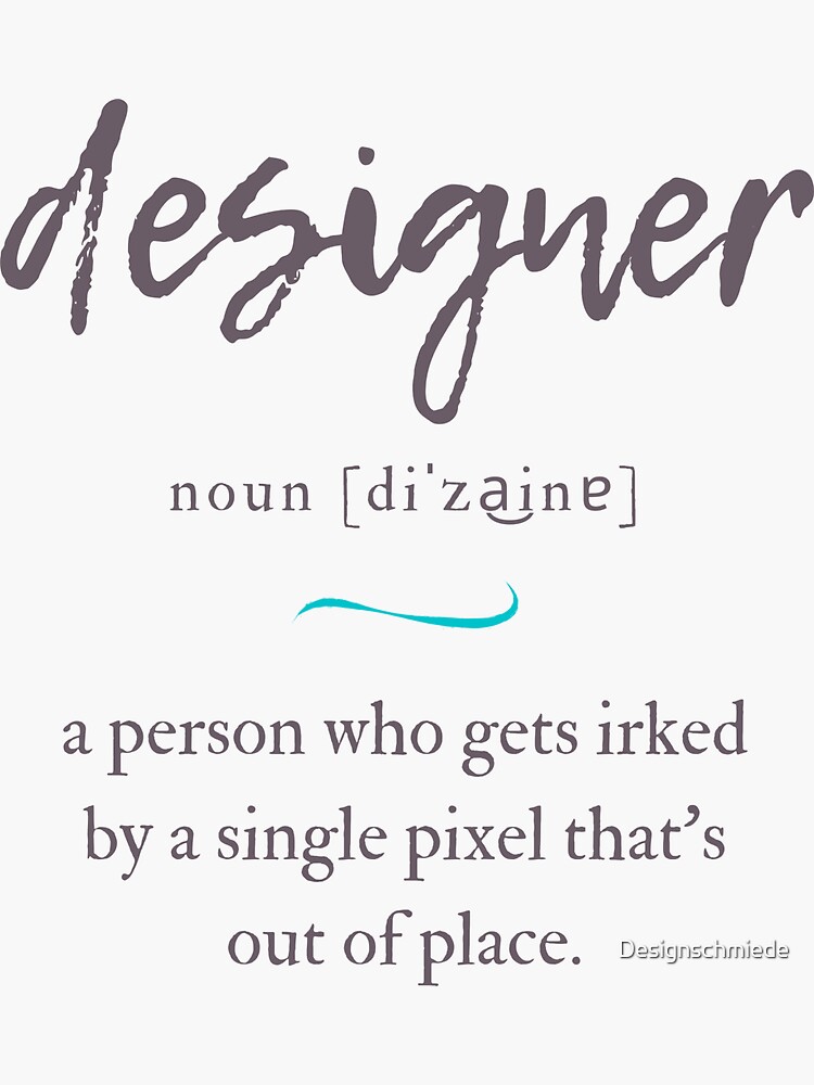 "Designer Definition Dictionary Collection" Sticker for Sale by Designschmiede Redbubble