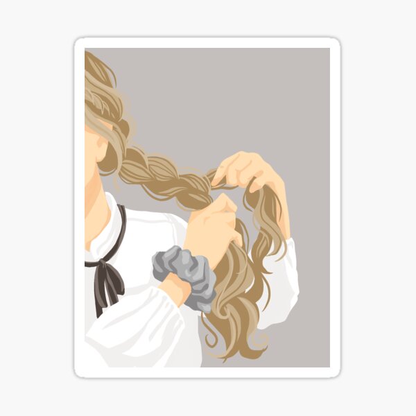 Modest Braid Sticker