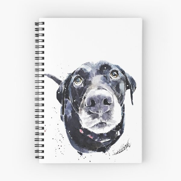 Artikelvorschau, Schwarzer Labrador-Hund entworfen und verkauft von EdsWatercolours.