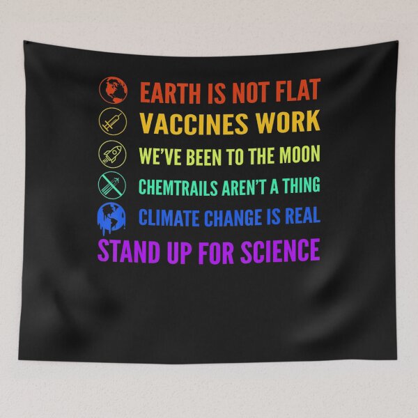 Item preview, Earth is Not Flat Vaccines Work Moon science designed and sold by JessikaHartmann.