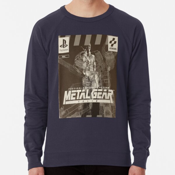 PS1 Metal Gear Solid Black and White Lightweight Sweatshirt